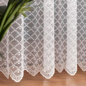Mg Jacquard Függöny 13101 Fehér 400x250cm varrott szegett oldalak Bt