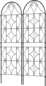 Outsunny Fém Rács 2 Darabos Csomag Beépíthető Rozsdaálló Rács Mászó Növényekhez 50x150 cm-es Kerti Rács Szobanövényekhez Paradicsomok Zöldségek Virágo