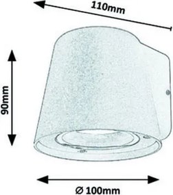 Rabalux - Kültéri fali lámpa 1xGU10/35W/230V IP54 fehér