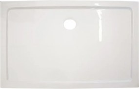 Zuhanytálca modern fürdőszobákba – Modena Slim aszimmetrikus akril zuhanytálca 80×120 cm