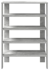 betonszürke szerelt fa cipőtartó 61x32x87,5 cm