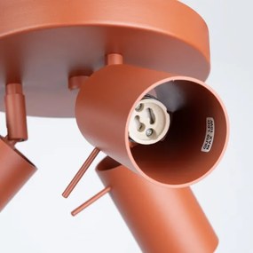 Sollux SL.1509 - Spotlámpa RING 3xGU10/10W/230V piros