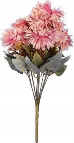 Csokor 12 Őszi Gerbera 48CM Rózsaszín Temető Dekoráció Kompozíció