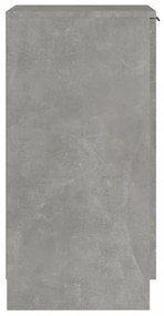 betonszürke szerelt fa cipőszekrény 30x35x70 cm