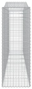 9 db íves horganyzott vas gabion kosár 400x50x140/160 cm