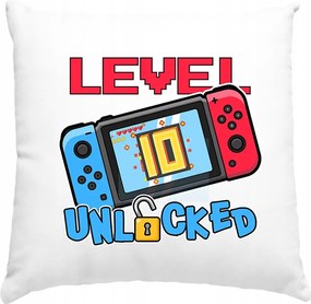 Születésnapi párna 10. szint feloldva Gyerekeknek Fehér