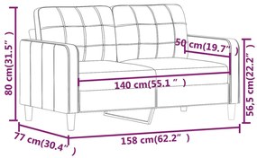 kétszemélyes bordó szövet kanapé 140 cm