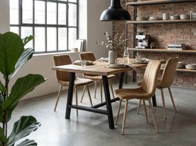 Barna bársony szék LAVA MANDULA BARNA