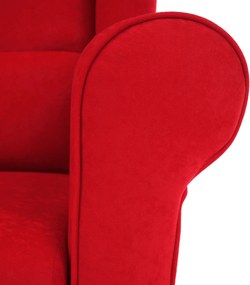 Füles fotel, piros, CHARLOT