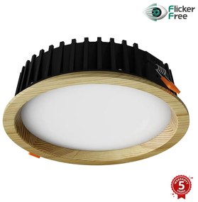 APLED-LED Lámpa RONDO WOODLINE LED/12W/230V 4000K átm. 20 cm fenyő tömör fa