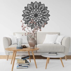 Fából készült mandala a falon | LÓTUSZ