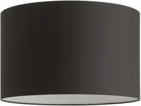 Rendl Ron 55/30 lámpabúra fekete, poliészter pamut, E27, átmérő 55 cm, fehér Pvc