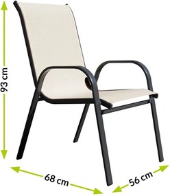 Arkadia kerti szék cappuccino