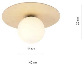 Mennyezeti lámpa KENZO 1xE14/10W/230V bézs