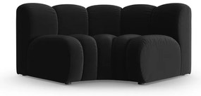 Antracitszürke bársony kanapé modul (variálható sarok) Lupine – Micadoni