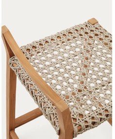 Natúr színű tömörfa kerti bárszék Giverola – Kave Home