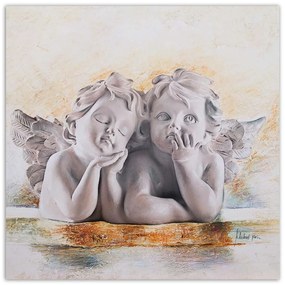 Gario Vászonkép Két fiatal angyal Méret: 40 x 40 cm