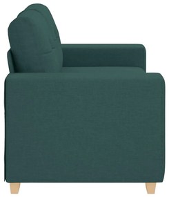 sötétzöld szövet loveseat kanapé 120 cm