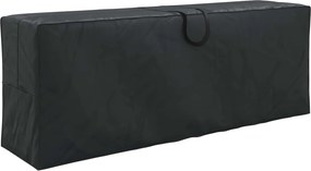 vidaXL Kültéri Tároló Táska Fekete 175 x 55 x 75 cm 210D Oxford Szövet