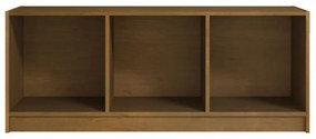 mézbarna tömör fenyőfa TV-szekrény 104 x 33 x 41 cm