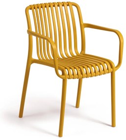 Isabellini mustársárga kerti szék - Kave Home