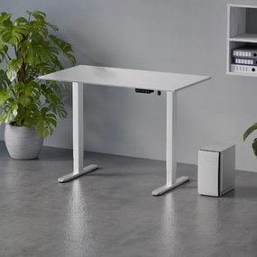 Elektromosan állítható magasságú íróasztal 120x67cm fehér | LVN System Control Flex+