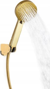 Falra szerelhető zuhanyszett Aquaparts Zuhanyszett 3F Arany Fényes