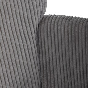 Pihenőfotel lábtartóval L7285 GREY6, szürke