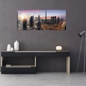 Kép - Dubai panorámája (120x50 cm)