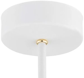 Argon 6148 - Csillár rúdon CHARLOTTE 3xE27/15W/230V fehér/arany