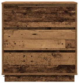 LED-es éjjeli szekrény Régi fa 71x34,5x75 cm Mérnöki fa
