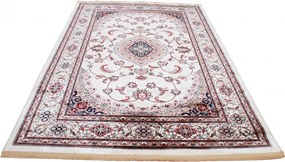 Gépi perzsa szőnyeg bézs Isfahan 200x300 klasszikus nappali szőnyeg