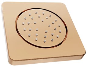 Mexen - feltételes zuhanyfej, négyzet, 130x130 mm, rózsaszín-arany, 79366-60