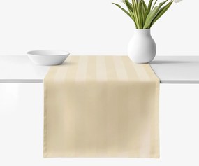 Goldea ünnepi damaszt asztali futó - arany csíkos 50x120 cm