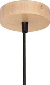 ALBA zsinóros csillár 1xE27/15W/230V átm. 40 cm fekete/barna