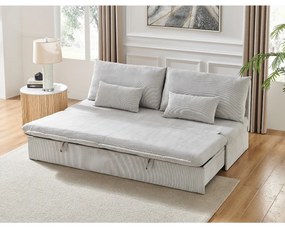 Háromüléses kanapéágy ASB-4740 BGE2, manžestr,bézs