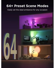 Govee - LED RGBICWW Fényerőszabályozható állólámpa TREE MATTER LED/48W/230V Wi-Fi