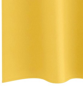 Függönyök függönyökkel 2 pcs mustársárga 260x140cm Poliészter