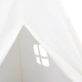Gyermek Teepee Sátor Hordtáskával Őszibarack &amp; Játék Labda Fehér