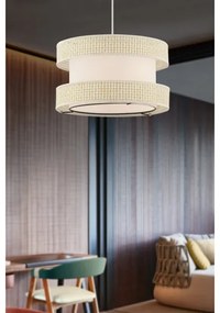 Kábeles függőlámpa HALO 1xE27/60W/230V krémszínű