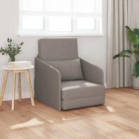 Földi kanapéágy 2 az 1-ben Taupe 65x80x83 cm Szövet