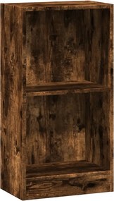 vidaXL füstös tölgy színű szerelt fa könyvszekrény 40 x 24 x 76 cm