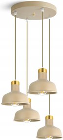 Mennyezeti lámpa függeszték csillár kasmír ekrü bézs 766-EZ4 nappali Led asztal