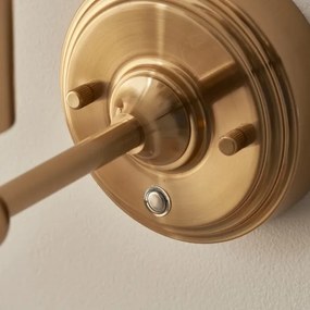 Endon 114831 - LED Dimmelhető újratölthető fali lámpa BURLEY LED/1,5W/5V réz/bézs