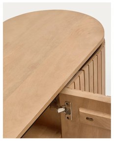 Természetes színű mangófa TV-állvány 200x55 cm Licia - Kave Home