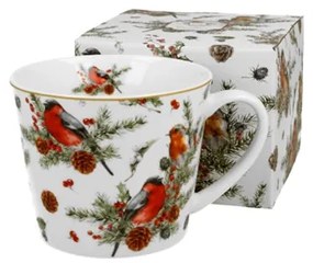 Karácsonyi porcelán bögre 610 ml dobozban Christmas Birds