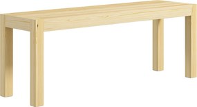 HOMCOM 2-Személyes Fa Pad Vidéki Stílusú Konyhai Pad a Nappaliba, Konyhába, Előszobába, Tölgyfa, 240 kg-ig Terhelhető, 120 x 33 x 45 cm, Természetes |