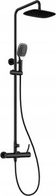 Esőzuhany termosztatikus zuhanycsaptelep Wezer FIN16T-19-BLACK