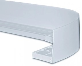 Mennyezeti sínes karnis dekor előlap fehér 75mm