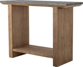 Natúr színű konzolasztal fém asztallappal 40x110 cm Riva – Bloomingville